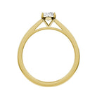 Oval Natural Diamond Bridal Ring — front