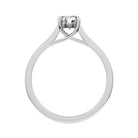 Round Natural Diamond Bridal Ring — front